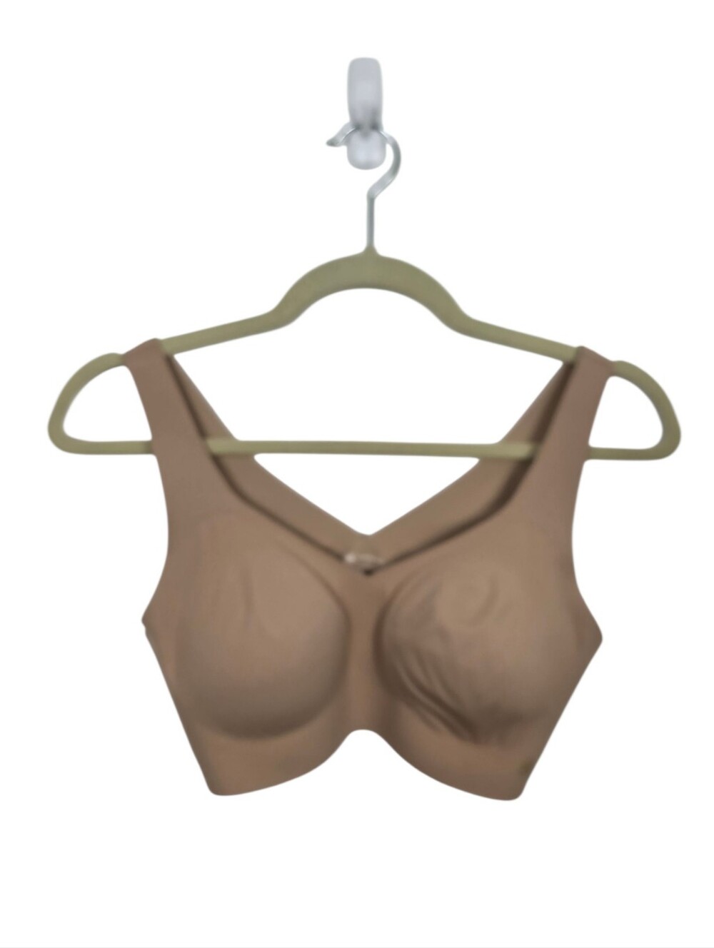 Honeylove LiftWear Wireless Bra Sand Tan Size Small Seamless Smoothing
